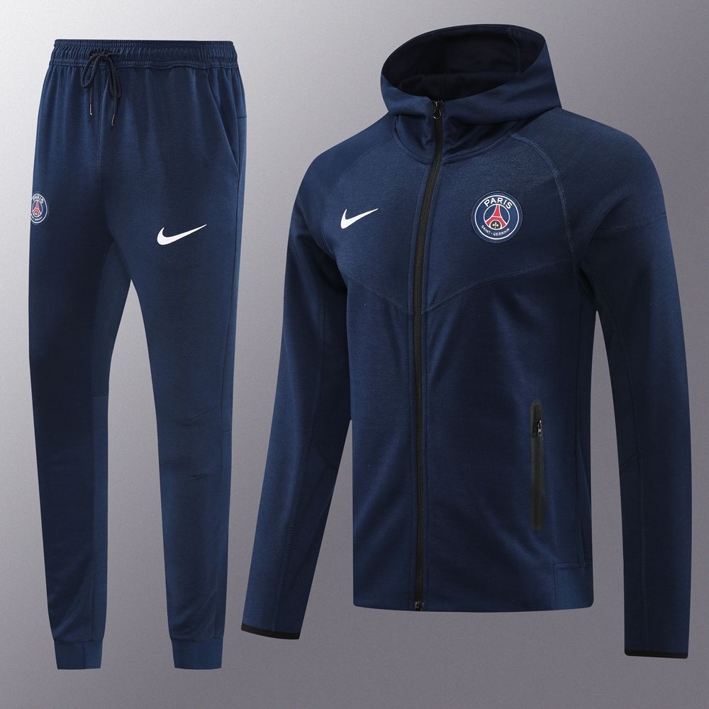 PSG Navy Hooded Tracksuit Set PSG Navy Hooded Tracksuit Set