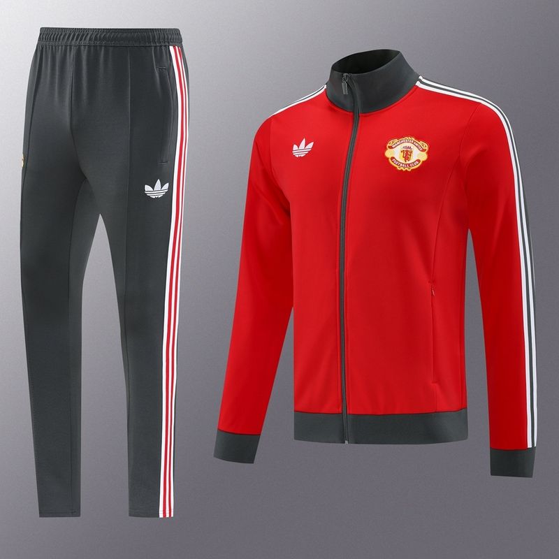 Man United Red, White and Black Tracksuit Set