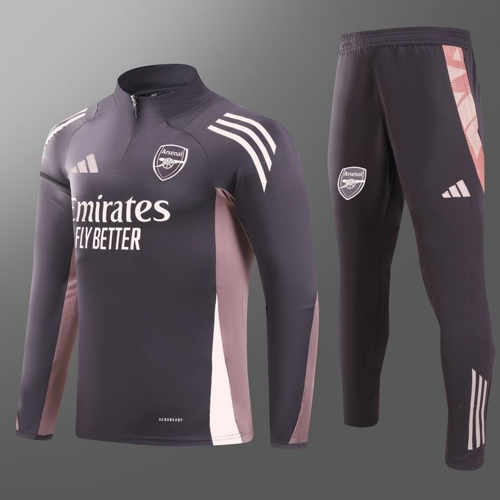  Arsenal Purple and Pink Long Sleeve Training Set 