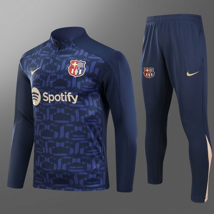 Barcelona Navy Long Sleeve Training Set 