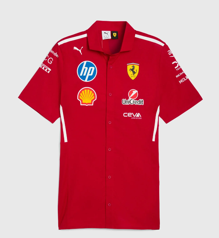 Ferrari Collar Button Down Racing Suit 