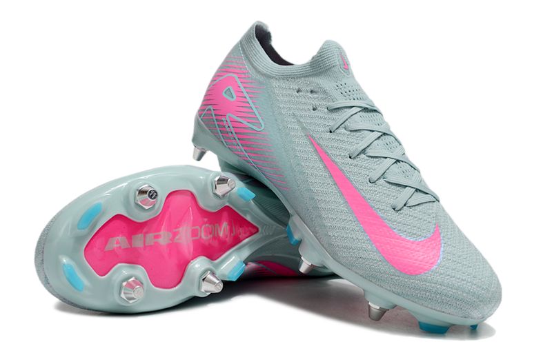 Air Zoom Blue Grey and Pink Soccer Boot