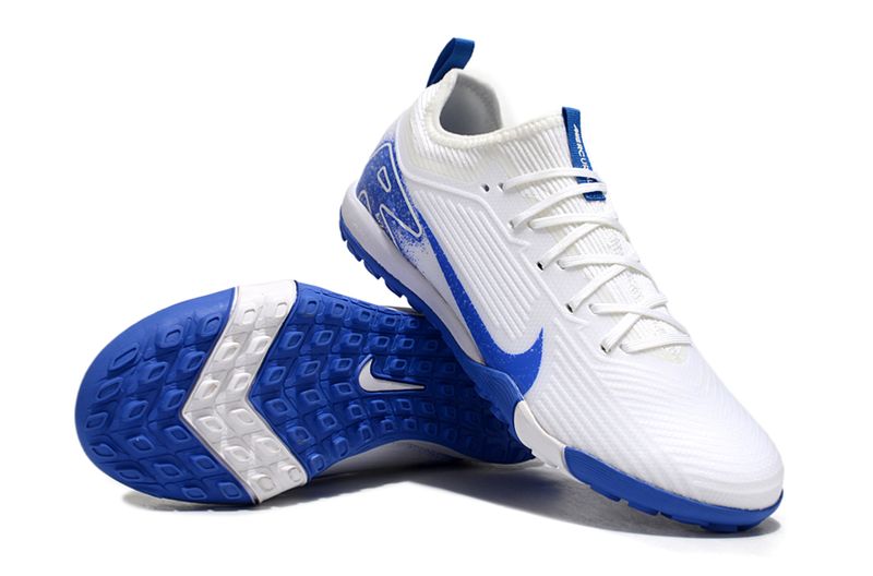 Air Zoom White and Blue Indoor Soccer Boot