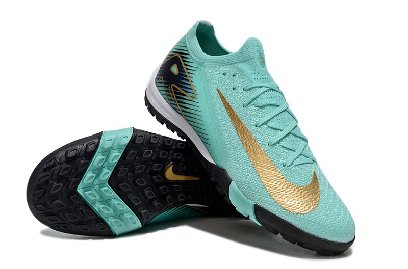 Air Zoom Turquoise and Gold Indoor Soccer Boot