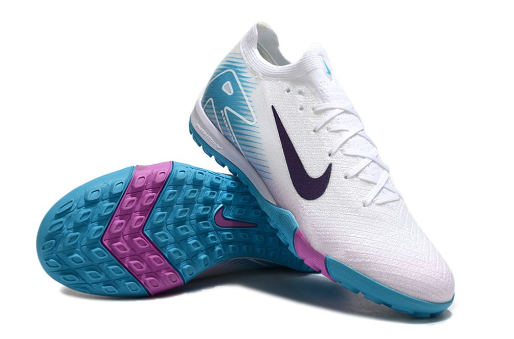 Air Zoom White, Blue and Pink Indoor Soccer Boot