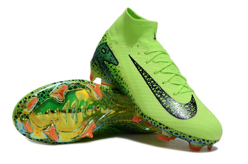 Air Zoom Green Dotted High Top Soccer Boot