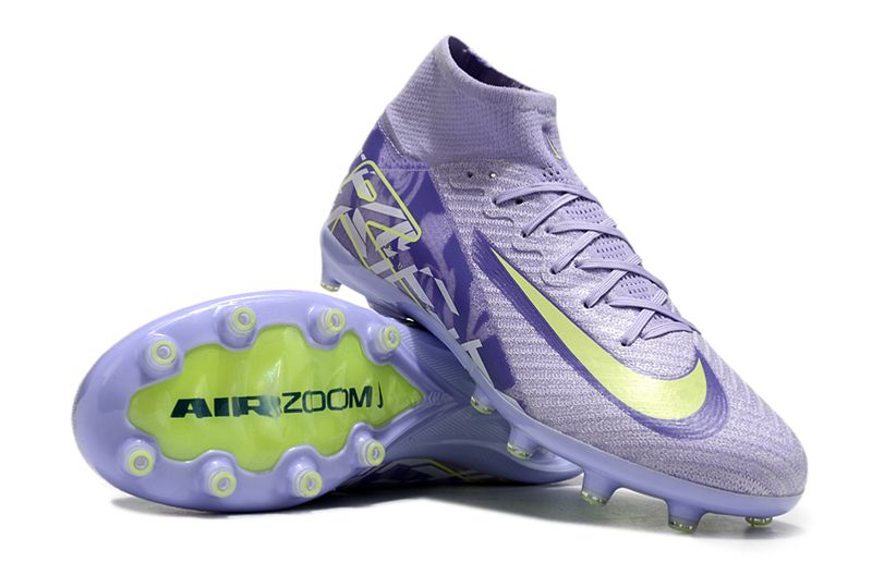 Air Zoom Lilac and Lime High Top Soccer Boot