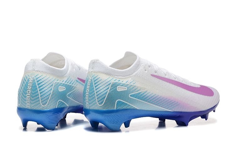 Air Zoom White, Blue and Purple Soccer Boot