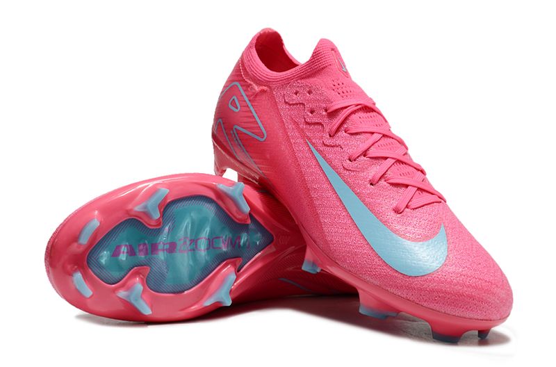 Air Zoom Pink and Blue Soccer Boot