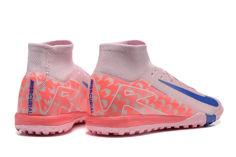 Air Zoom Pink and Blue Indoor High Top Soccer Boot