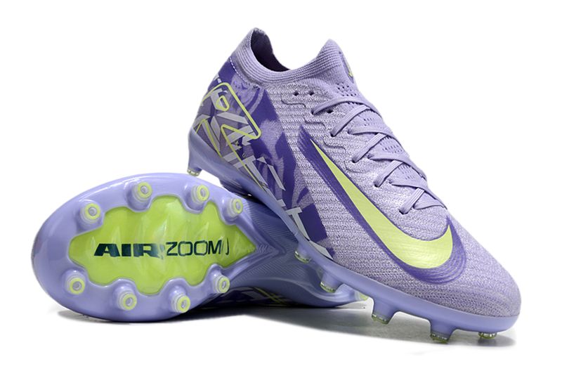 Air Zoom Purple and Lime Soccer Boot