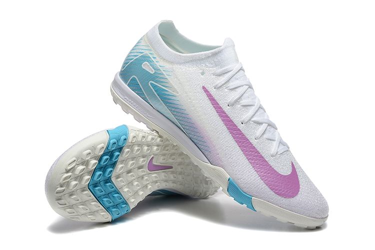 Air Zoom White and Blue Indoor Soccer Boot