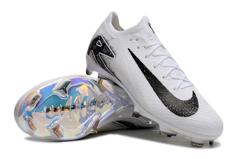 Air Zoom White and Black Soccer Boot