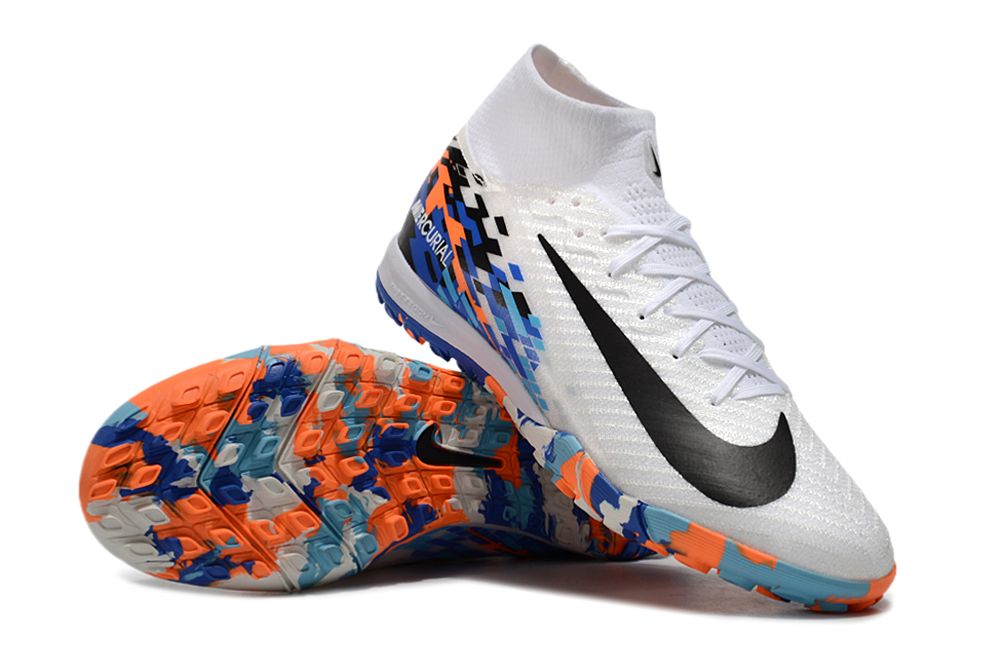 Air Zoom White Mosaic Indoor High Top Soccer Boot