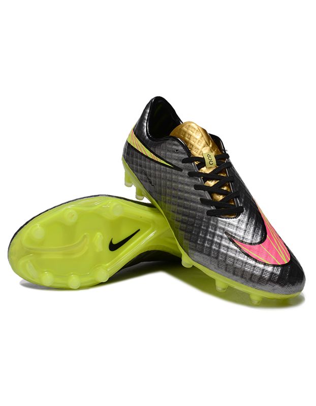Phantom HyperVenom FG Black and Pink Soccer Boot