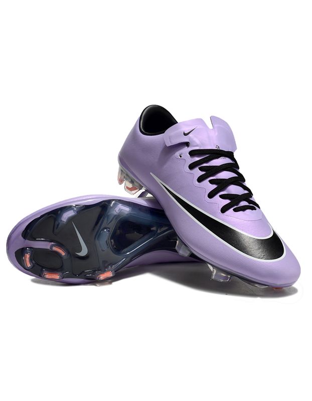 Mercurial Vapor Lilac and Black Soccer Boot