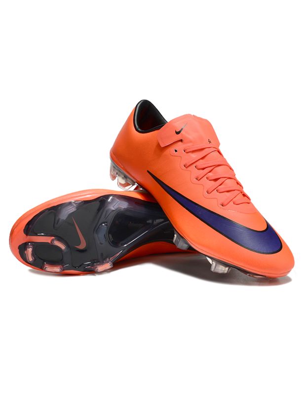 Mercurial Vapor Orange and Purple Soccer Boot