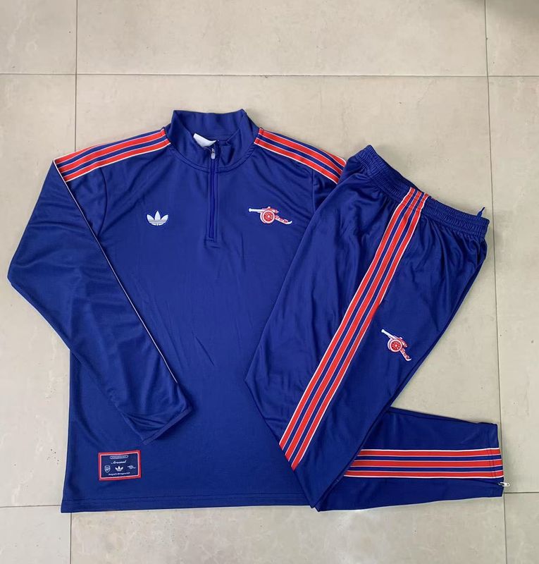 Arsenal Blue and Red Long Sleeve Training Set 