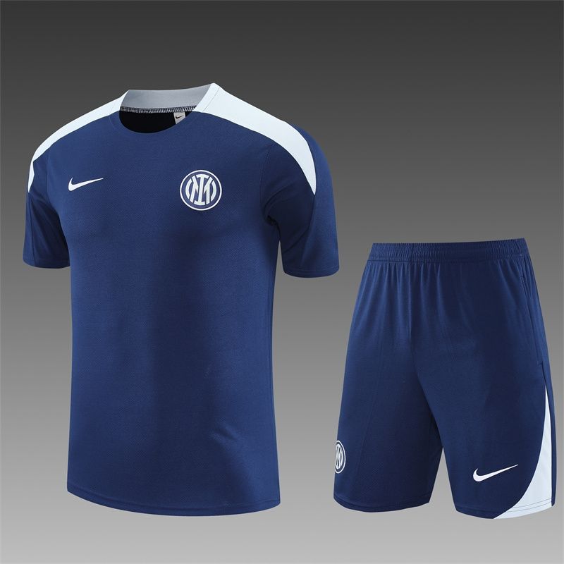 Inter Milan Navy and Powder Blue Short Training Set Inter Milan Navy and Powder Blue Short Training Set