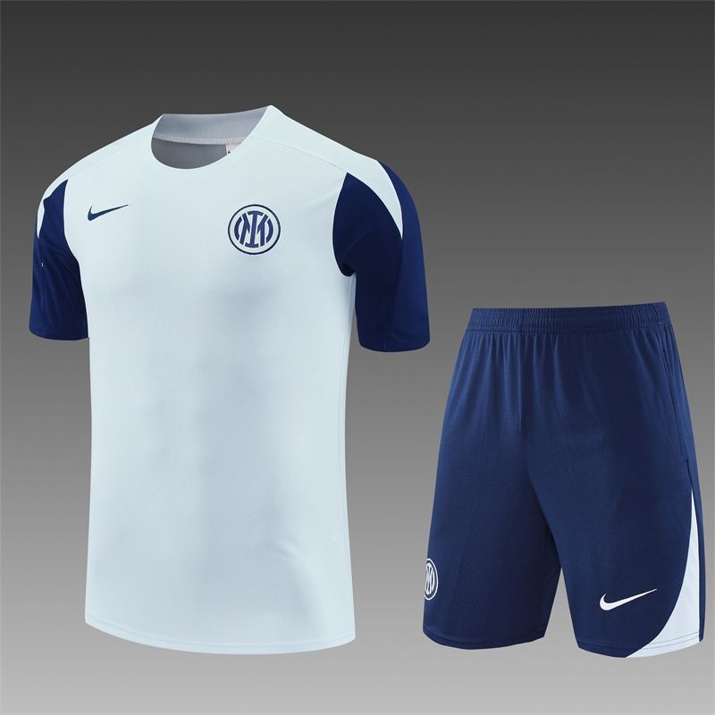 Inter Milan Powder Blue and Navy Short Training Set
