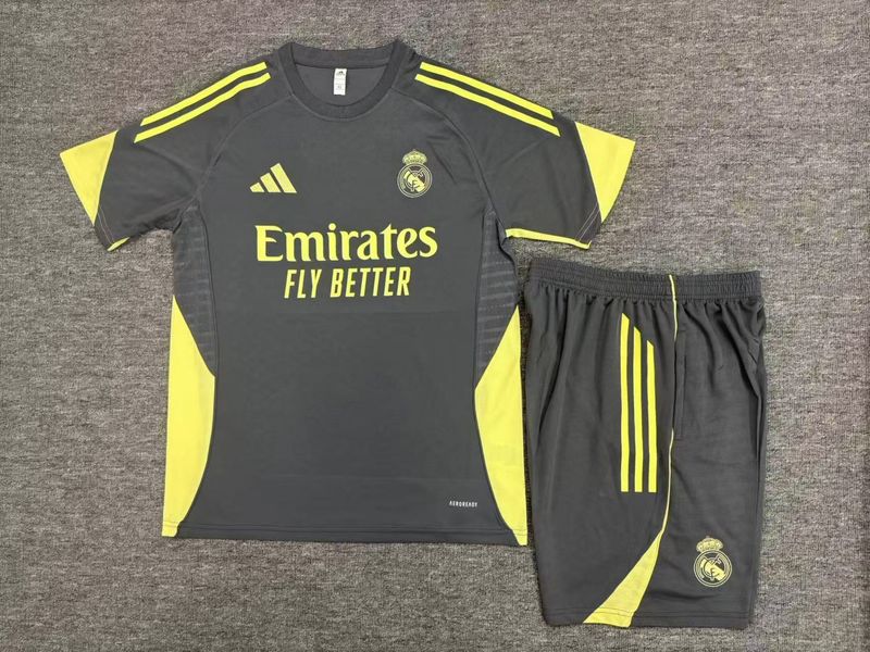 Real Madrid Charcoal Short Sleeve Training Set