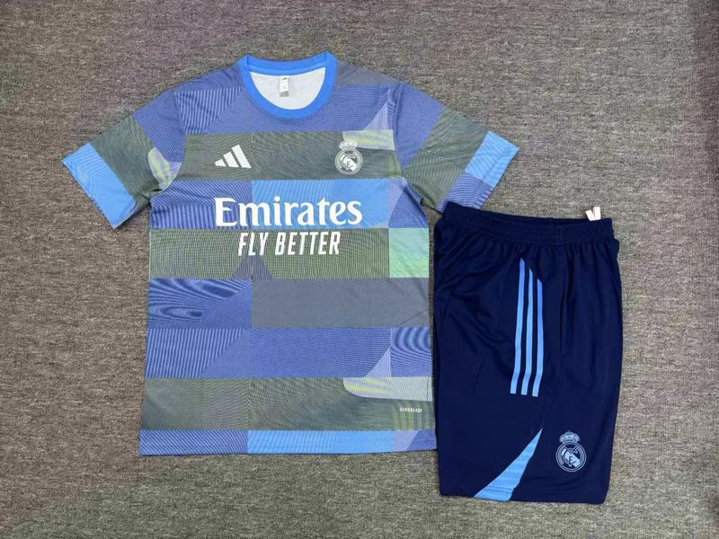 Real Madrid Shades of Blue Short Sleeve Training Set