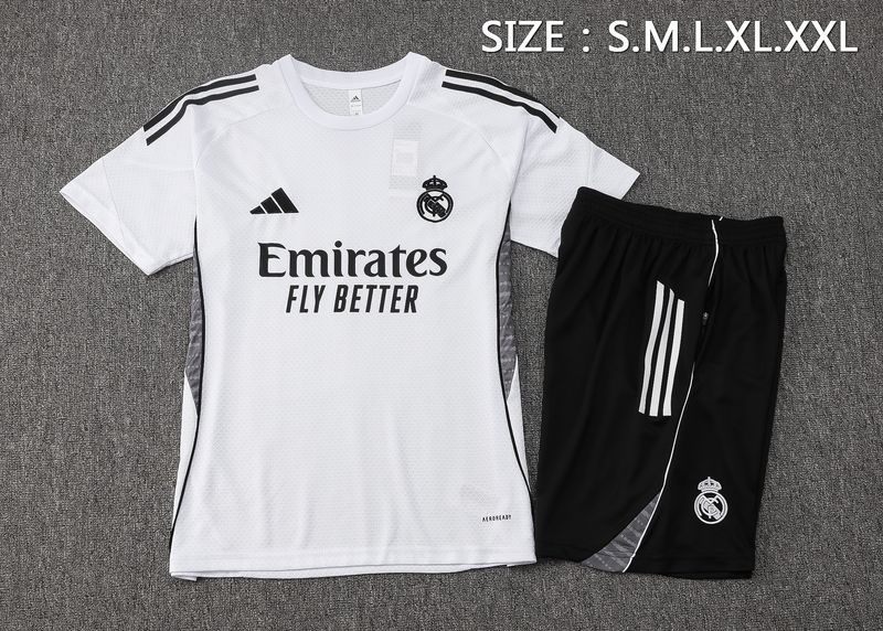 Real Madrid White Short Sleeve Training Set
