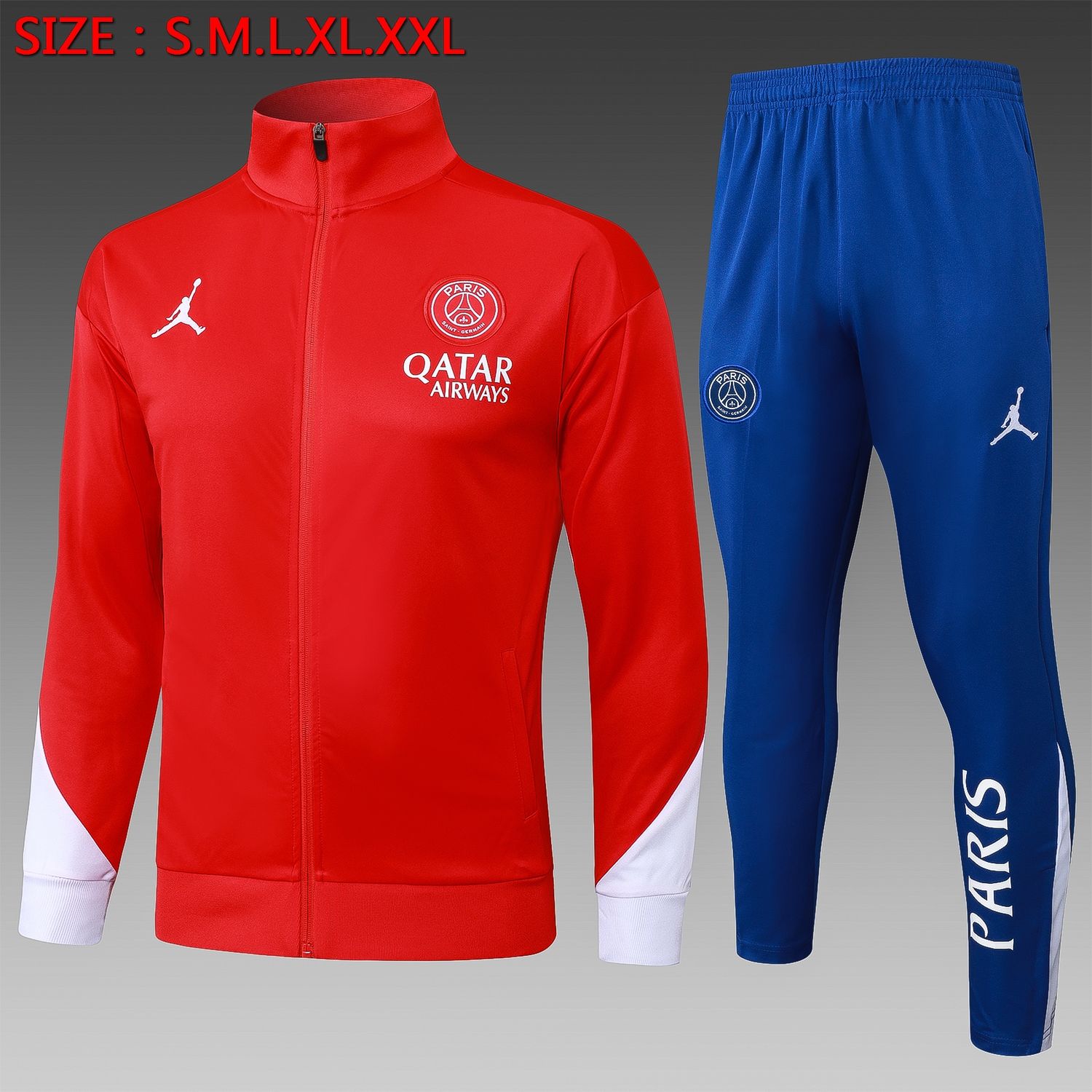 PSG Red and Blue Tracksuit Set PSG Red and Blue Tracksuit Set