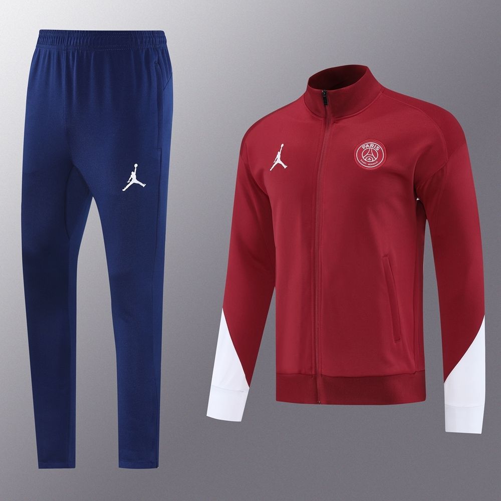 PSG Maroon and Navy Tracksuit Set