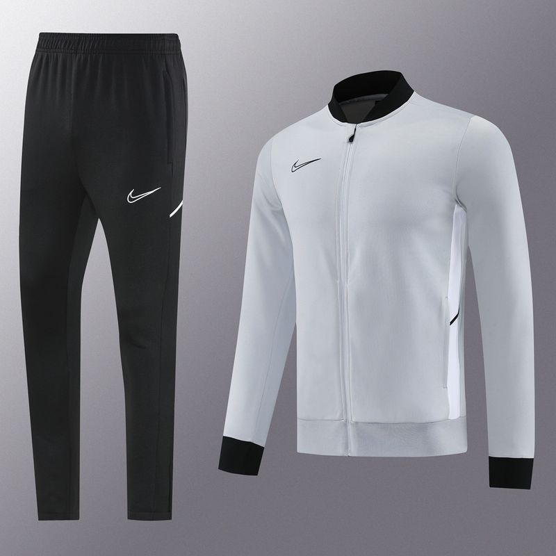 Nike Grey, White and Black Tracksuit Set