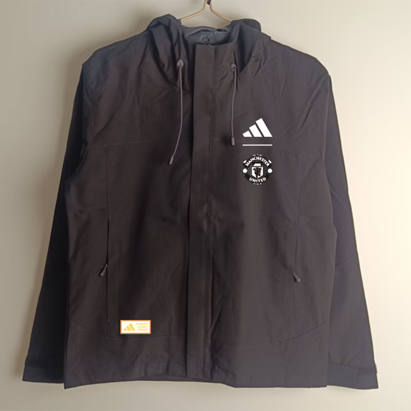Man United Black Windbreaker  Man United Black Windbreaker