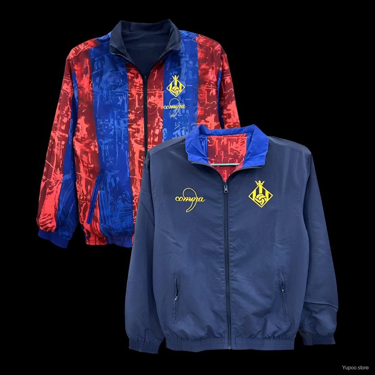 Barcelona Navy and Red Reversible Windbreaker  Barcelona Navy and Red Reversible Windbreaker