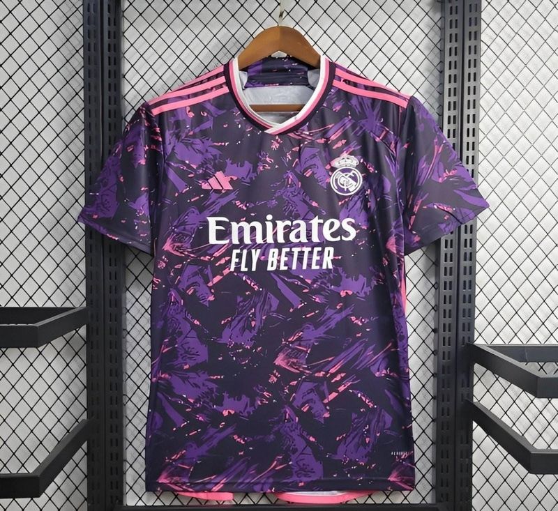 Real Madrid Purple and Pink Shatter Special Fan Jersey