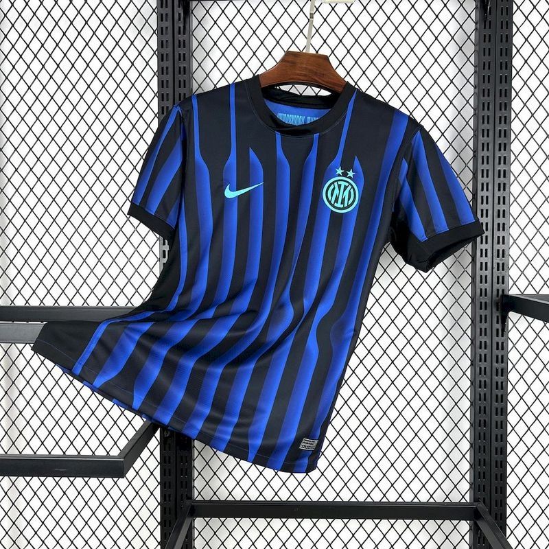 Inter Milan Blue and Black Stripe Special Fan Jersey
