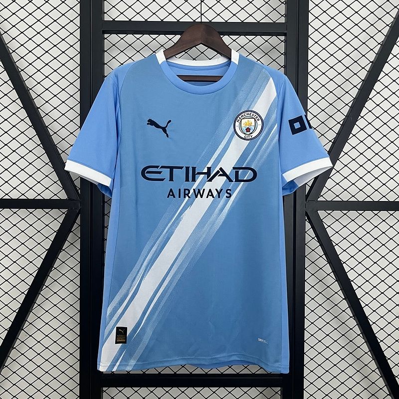 Manchester City Blue and White Special Fan Jersey Manchester City Blue and White Special Fan Jersey