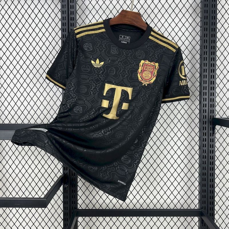 Bayern Munich Black and Golden Tan Special Fan Jersey