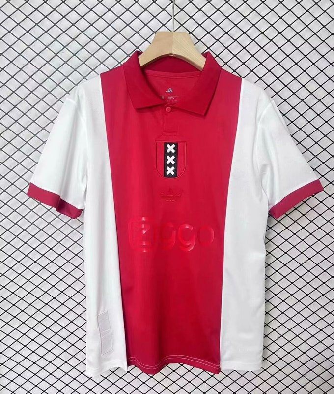 Ajax Red and White xxx Special Fan Jersey Ajax Red and White xxx Special Fan Jersey