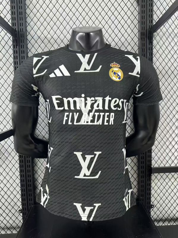 Real Madrid Black and White LV Special Vapor Jersey