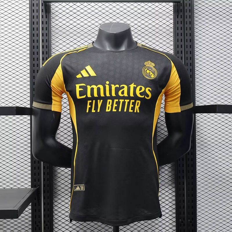 Real Madrid Black and Yellow Special Vapor Jersey