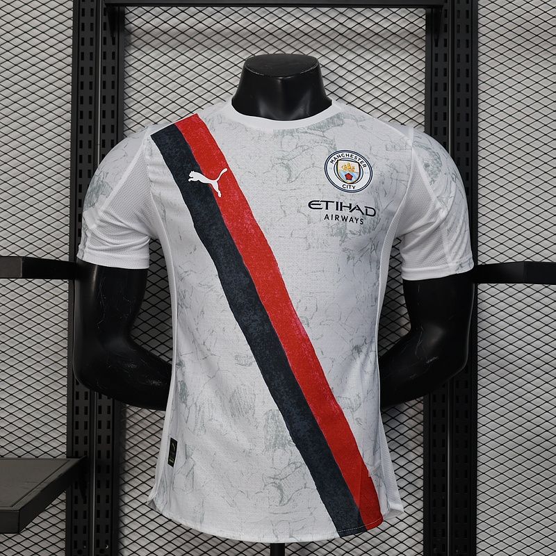 Manchester City White, Black and Red Special Vapor Jersey Manchester City White, Black and Red Special Vapor Jersey