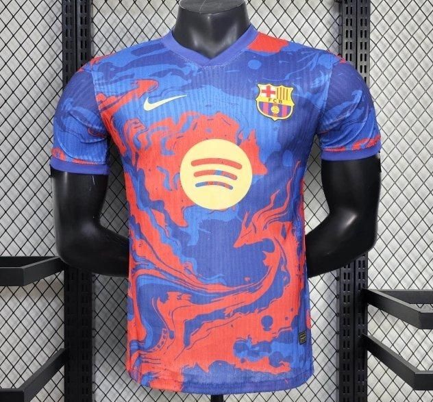 Barcelona Blue and Red Painted Wave Special Vapor Jersey