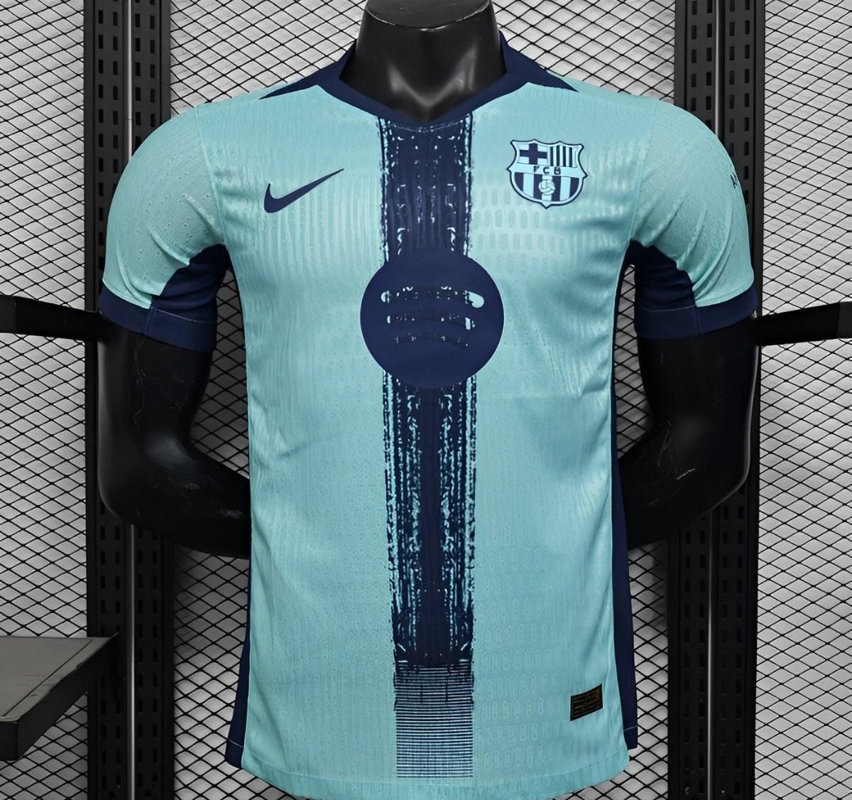 Barcelona Blue and Navy Stripe Special Vapor Jersey Barcelona Blue and Navy Stripe Special Vapor Jersey