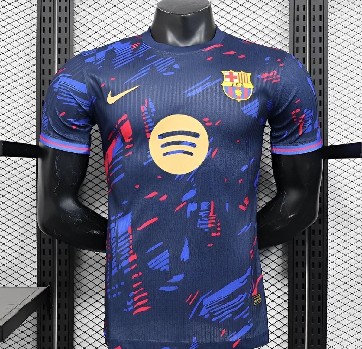 Barcelona Navy and Colour Shattered Special Vapor Jersey Barcelona Navy and Colour Shattered Special Vapor Jersey