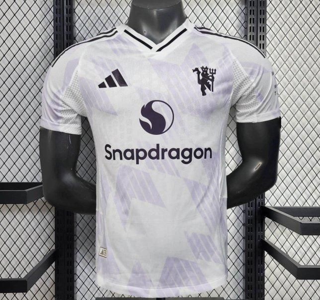 Man United White and Lavender Special Vapor Jersey