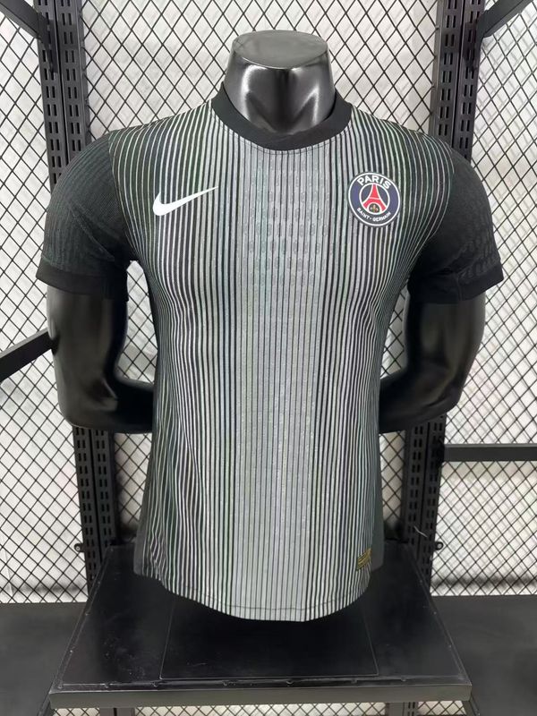 PSG Black and Grey Stripe Special Vapor Jersey