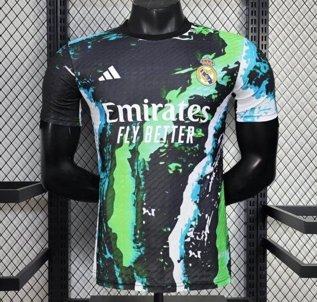 Real Madrid Black, Blue and Green Horizon Special Vapor Jersey Real Madrid Black, Blue and Green Horizon Special Vapor Jersey
