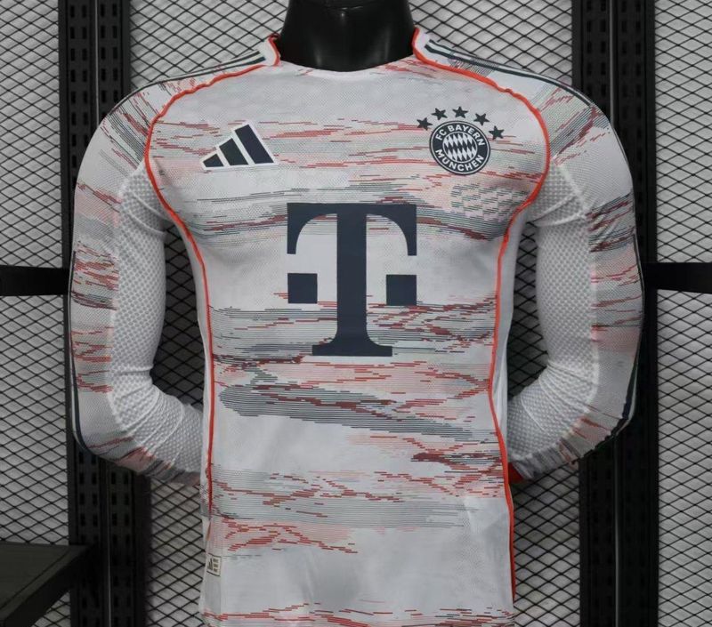 Bayern Munich Away Long Sleeve Player Jersey