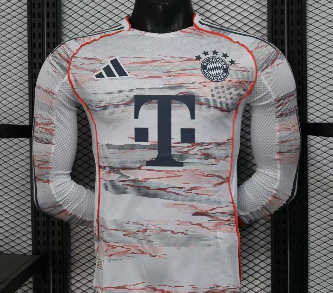 Bayern Munich Away Long Sleeve Player Jersey Bayern Munich Away Long Sleeve Player Jersey