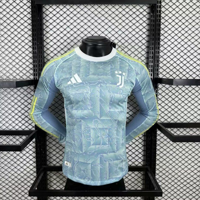 Juventus Away Long Sleeve Player Jersey