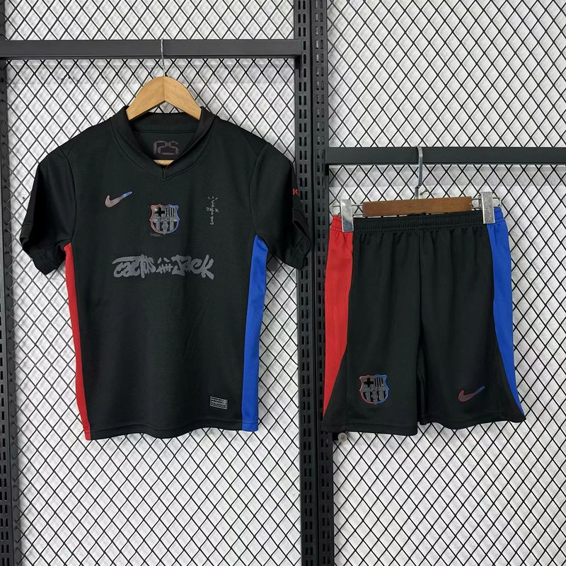 Barcelona Away Kids Travis Scott Special Kit